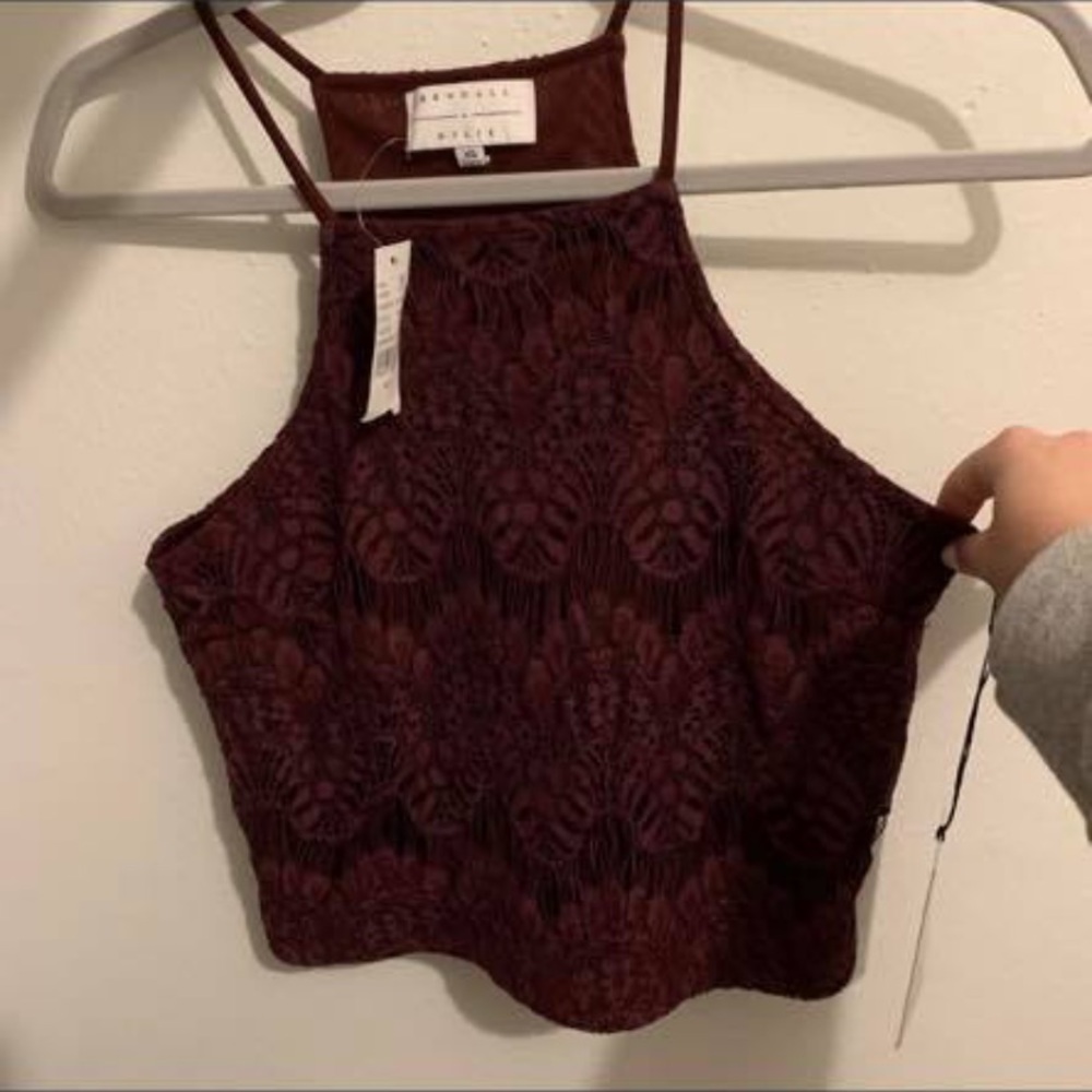 Kendall & Kylie Lace Crop Top